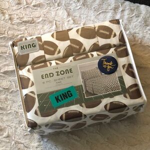 Football Print Sheet Set - KING